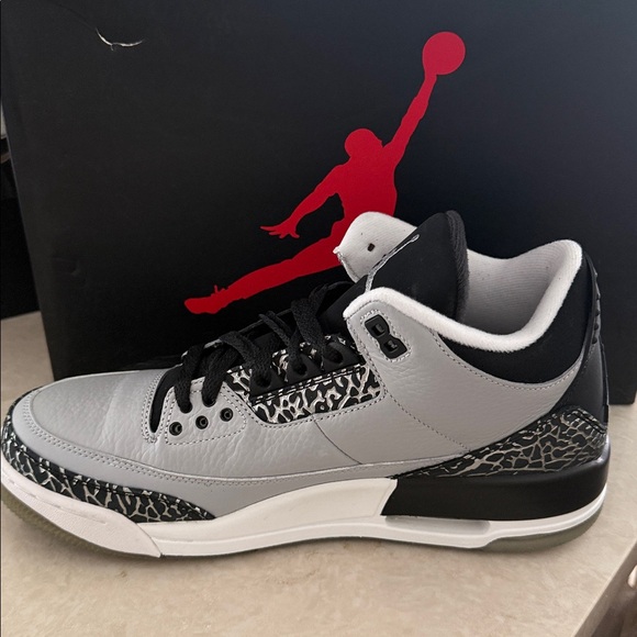 Jordan Air Jordan 3 Retro Wolf Grey Silver Black